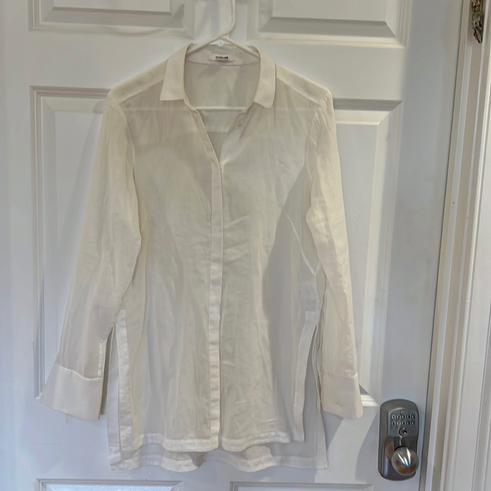 Helmet Lang White Shirt Size P